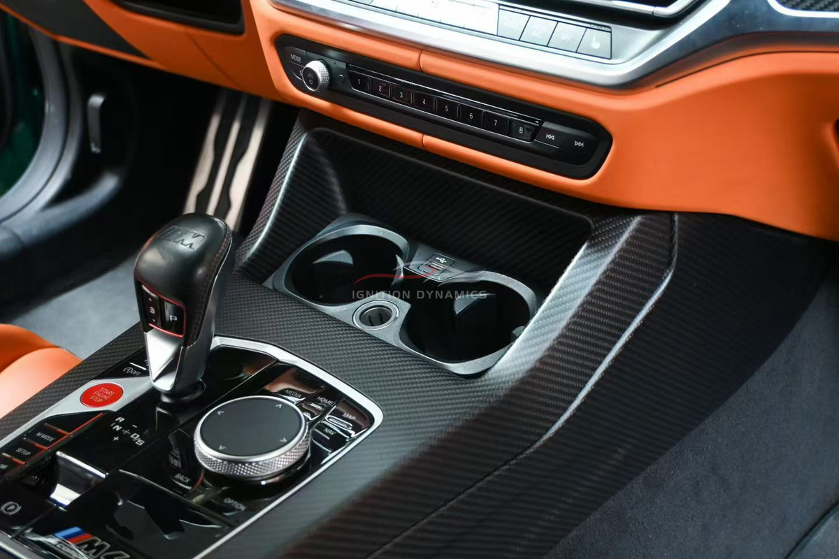 CSL Style Prepreg Carbon Fiber Center Console - BMW G80/G82/G83/G87 M2/M3/M4