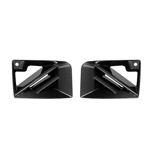 SQ Style Dry Carbon Fiber Front Air Duct Grilles For G87 BMW M2 2023+