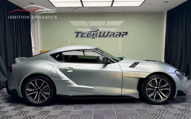 Carbon Fiber Toyota GR Supra A90/A91 AD V2 Style Fenders (without the holes for side skirts)