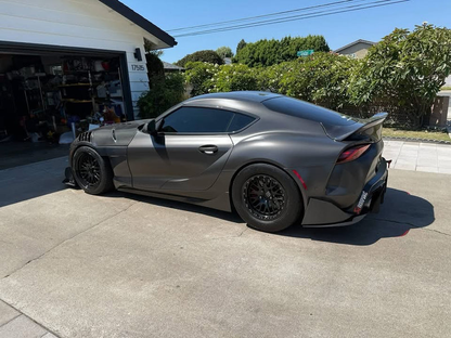 Carbon Fiber Toyota GR Supra A90/A91 AD V2 Style Fenders (without the holes for side skirts)