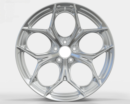 Brushed Silver Custom Forged Wheels Available in Any Style Finishes & Specs A Set of 4