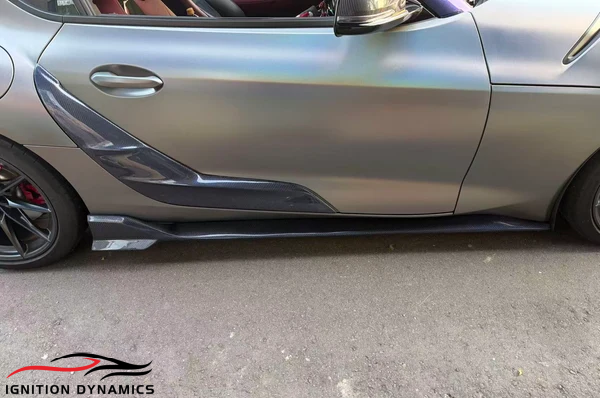 Carbon Fiber Toyota GR Supra A90/A91 AD Style V1 Side Skirts