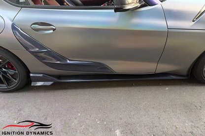 Carbon Fiber Toyota GR Supra A90/A91 AD Style V1 Side Skirts