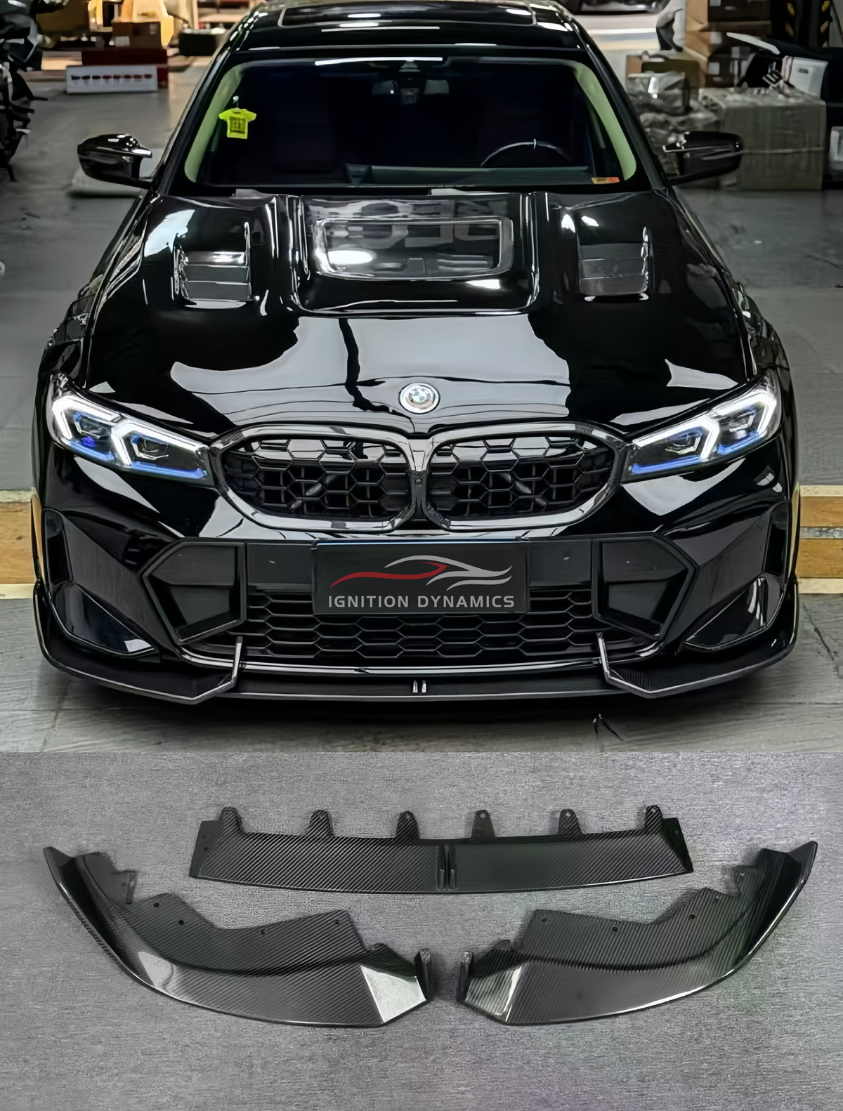 AD Style Carbon Fiber Front Lip for G20 G28 BMW 330i M340i