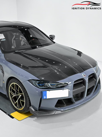 AD V2 Style Prepreg Carbon Fiber Hood - BMW G80 M3 / G82 G83 M4