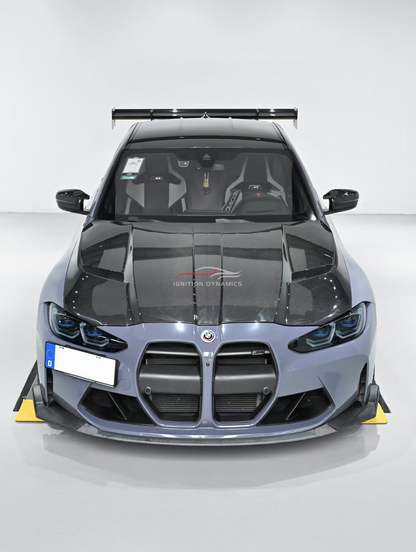 AD V2 Style Prepreg Carbon Fiber Hood - BMW G80 M3 / G82 G83 M4