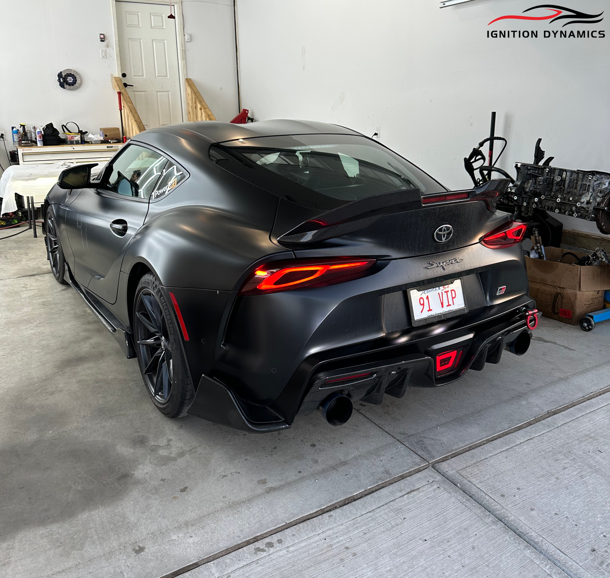 Carbon Fiber Toyota GR Supra A90/A91 AG Style Rear Diffuser (Double Side Exhaust)