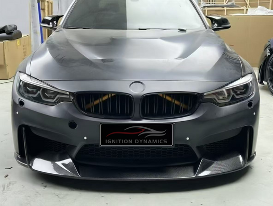 AD style Carbon Fiber Front Lip for F80 F82 BMW M3 M4