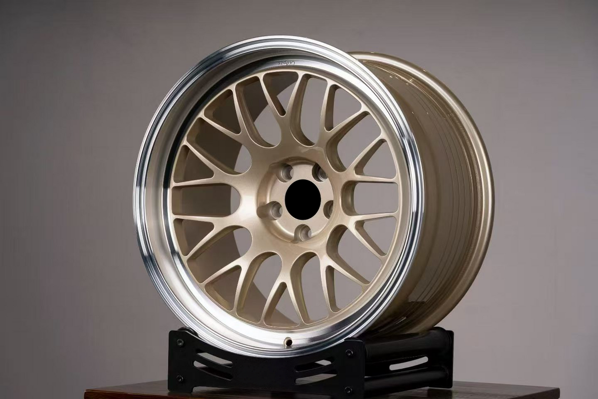Light Champagne Gold Custom Forged Wheels Available in Any Style Finishes & Specs A Set of 4