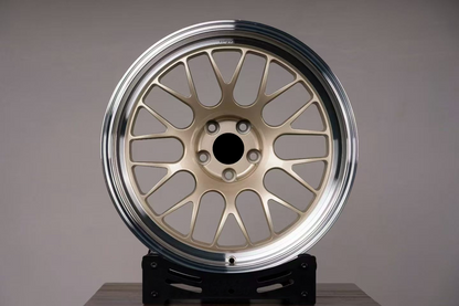 Light Champagne Gold Custom Forged Wheels Available in Any Style Finishes & Specs A Set of 4