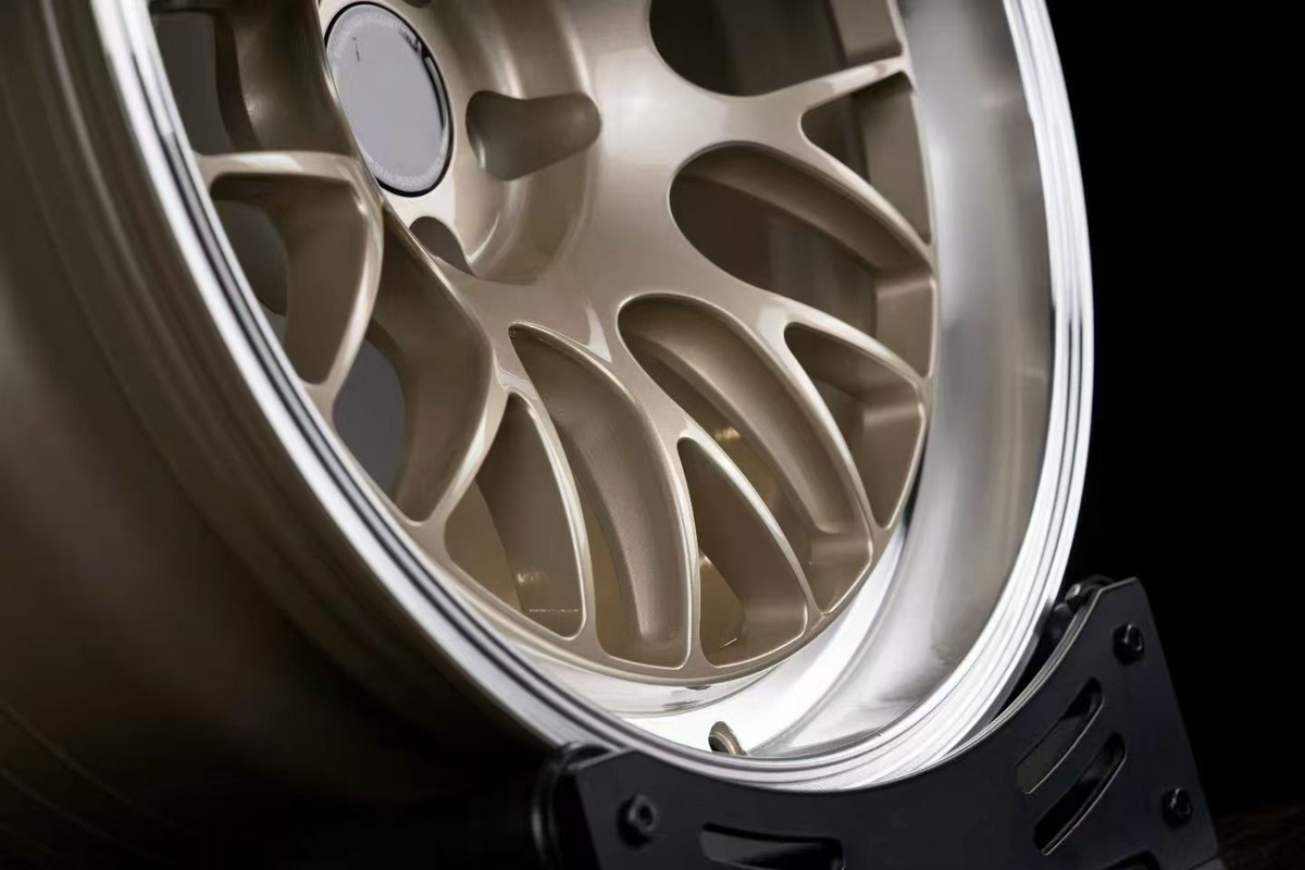 Light Champagne Gold Custom Forged Wheels Available in Any Style Finishes & Specs A Set of 4