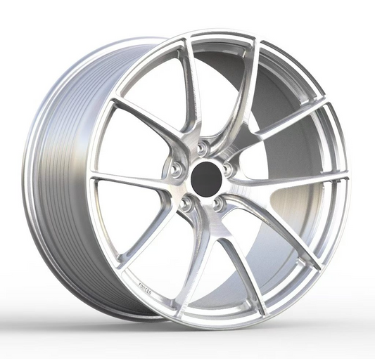 Brushed Silver Custom Forged Wheels Available in Any Style Finishes & Specs A Set of 4