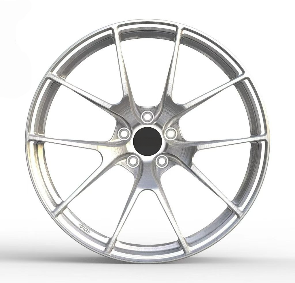 Brushed Silver Custom Forged Wheels Available in Any Style Finishes & Specs A Set of 4
