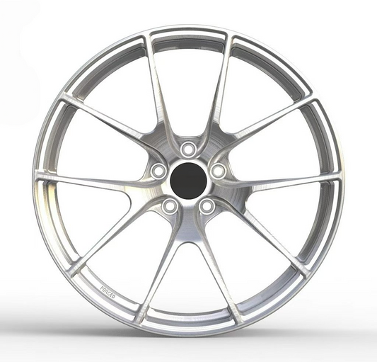 Brushed Silver Custom Forged Wheels Available in Any Style Finishes & Specs A Set of 4