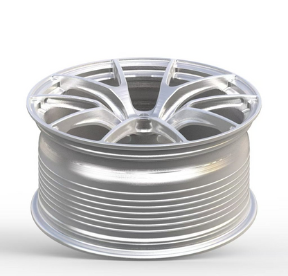 Brushed Silver Custom Forged Wheels Available in Any Style Finishes & Specs A Set of 4