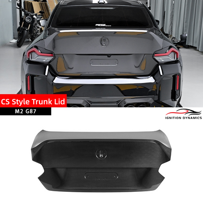 CS Style Prepreg Carbon Fiber Trunk Lid for BMW M2 G87