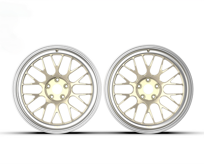 Light Champagne Gold Custom Forged Wheels Available in Any Style Finishes & Specs A Set of 4