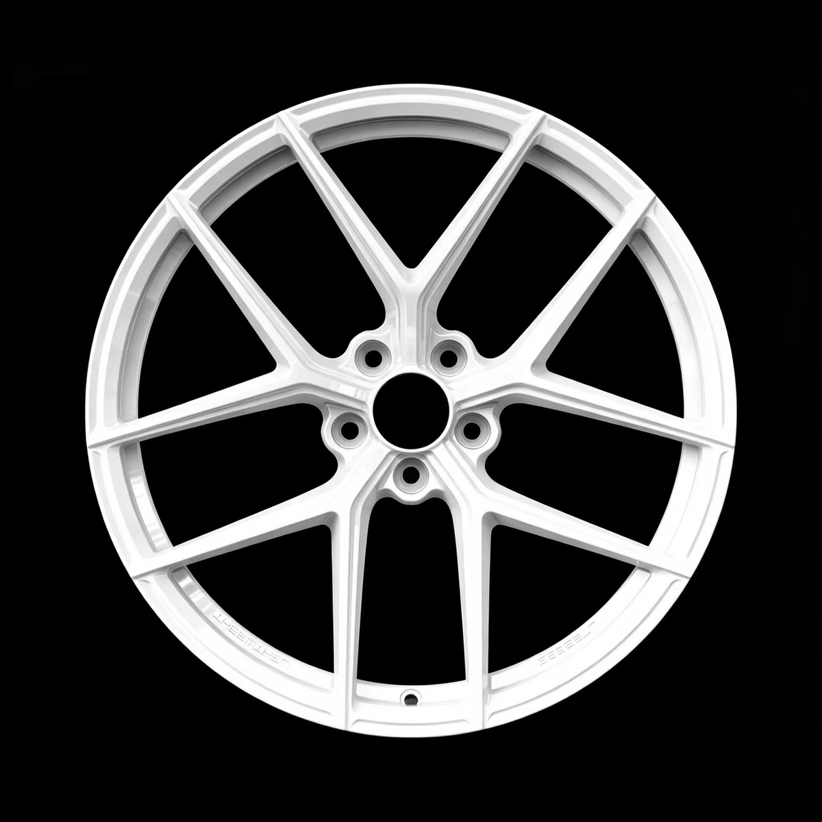 White Custom Forged Wheels Available in Any Style Finishes & Specs A Set of 4