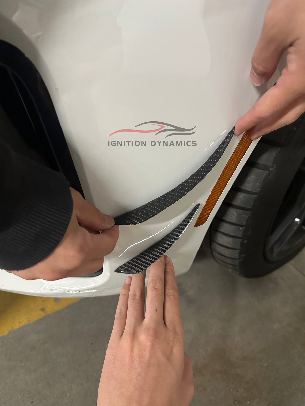 Universal Prepreg Carbon Fiber Front Canards For BMW All Series