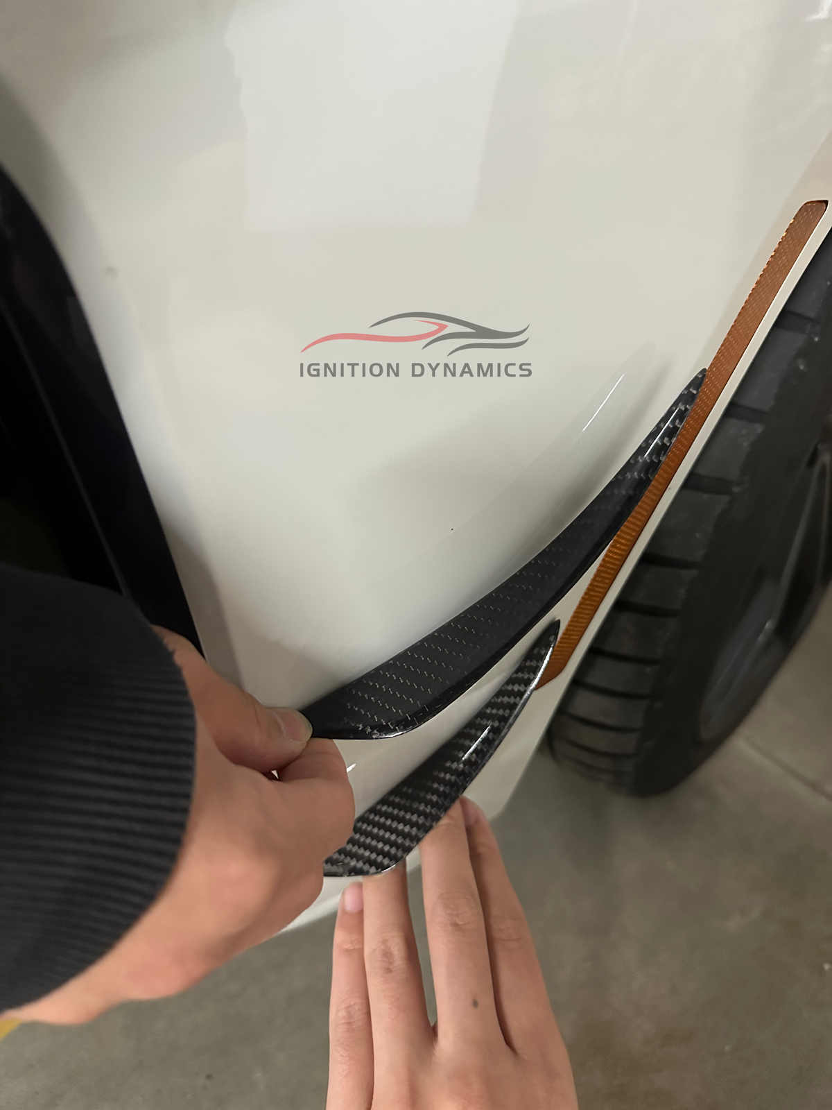 Universal Prepreg Carbon Fiber Front Canards For BMW All Series