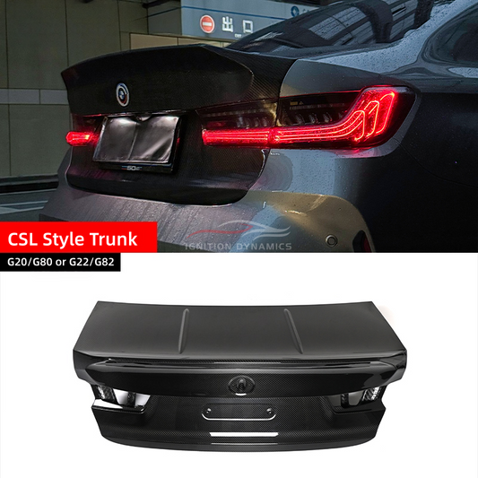 CSL Style Prepreg Carbon Fiber Trunk – BMW G20 3 Series / G80 M3