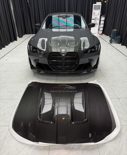 N Style Prepreg Carbon Fiber Hood - BMW G80 M3 / G82 G83 M4