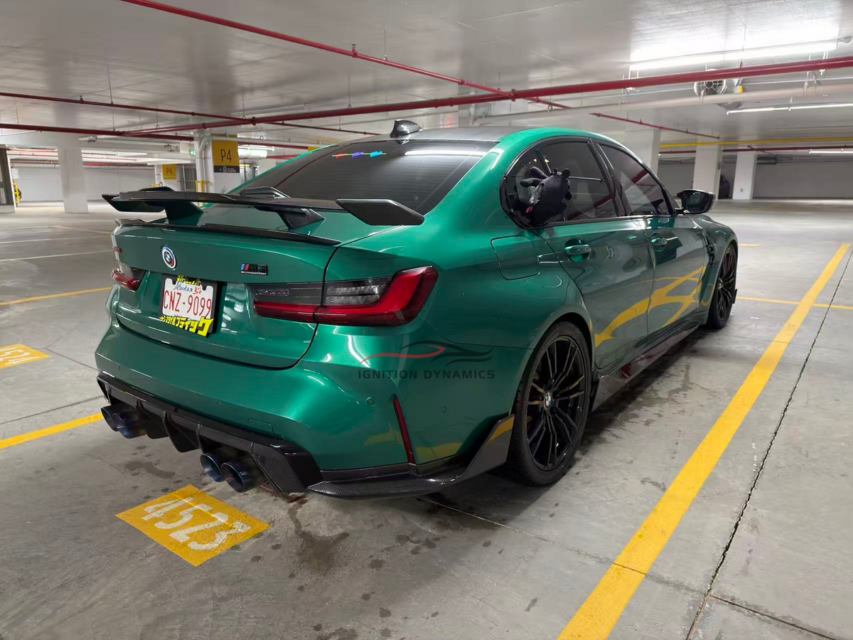 MP Style Prepreg Dry Carbon Fiber Wing Spoiler For G20 / G28 / G80 / G82 BMW 3 / 4 Series
