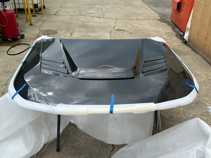 V Style Prepreg Carbon Fiber Vented Hood - BMW G87 M2 / G42 M240i