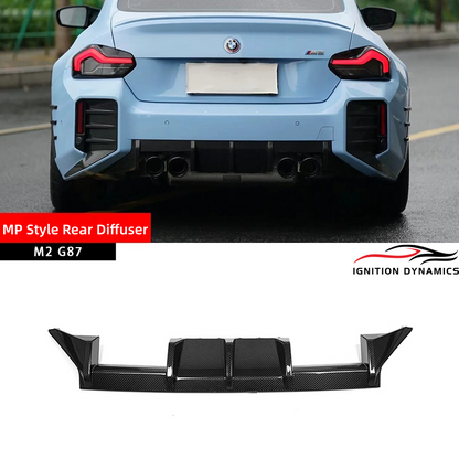 MP Style Prepreg Dry Carbon Fiber Diffuser for G87 M2 2023+