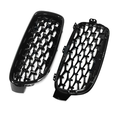 ABS Gloss Black Diamond Style Grille for F30 / F31 / F35 / F32 / F36 / F80 / F82 BMW 3 Series 4 Series M3 M4