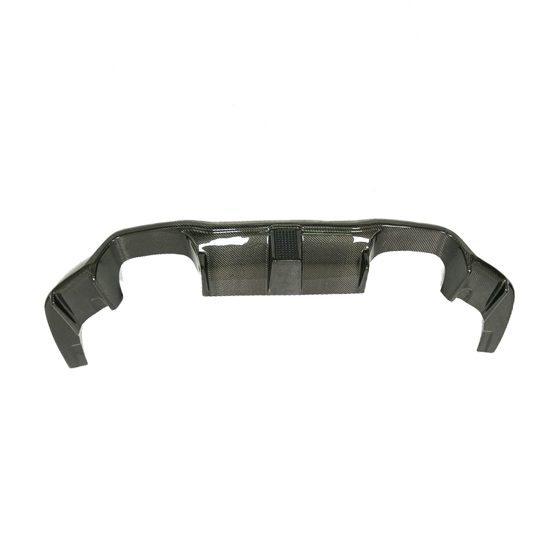 V Style Carbon Fiber Rear Diffuser for F87 BMW M2 with LED Brake Light