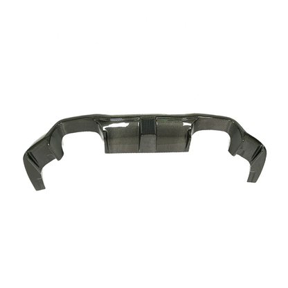 V Style Carbon Fiber Rear Diffuser for F87 BMW M2 with LED Brake Light