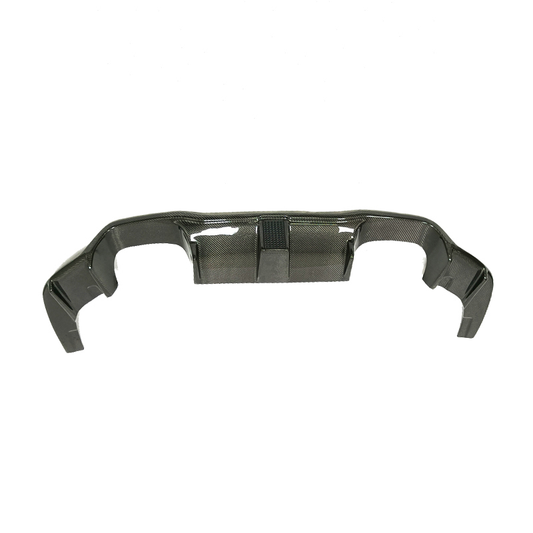 V Style Carbon Fiber Rear Diffuser for F87 BMW M2 with LED Brake Light