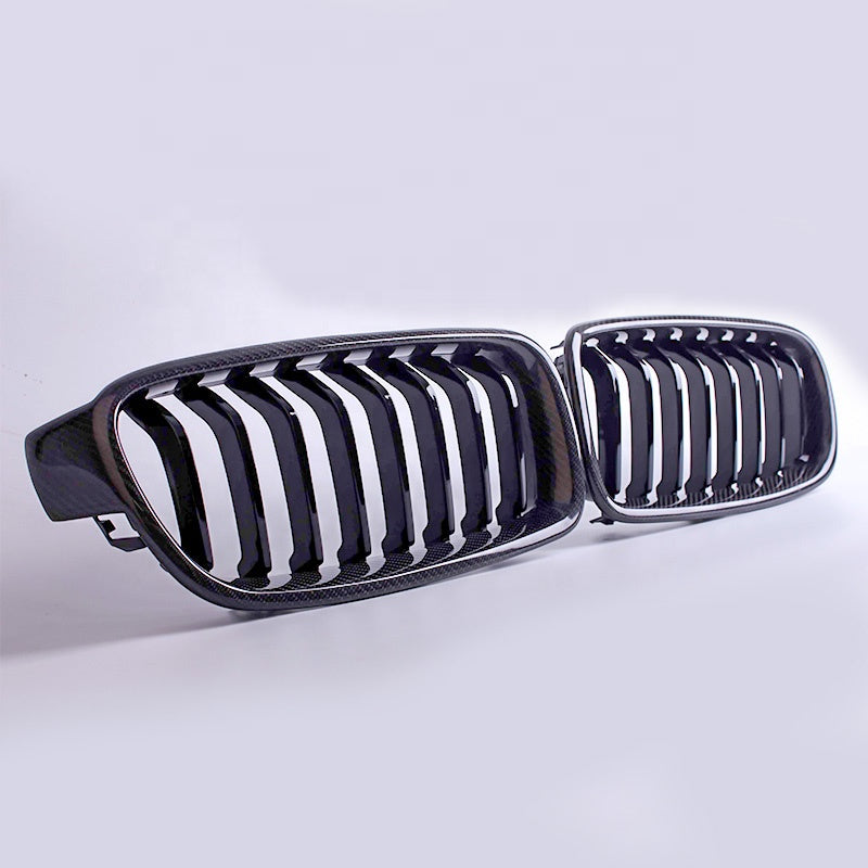 Carbon Fiber Single Slat Grille for F30 / F31 / F35 / F32 / F36 / F80 / F82 BMW 3 Series 4 Series M3 M4