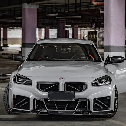SQ V1/V2/V3 Style Dry Carbon Fiber Front Center Grille For G87 BMW M2 2023+