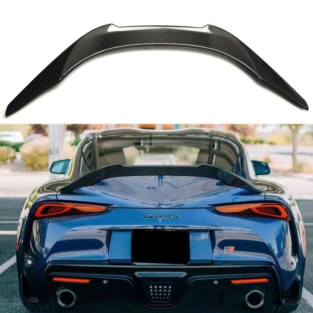High Kick Style Prepreg Carbon Fiber Rear Spoiler for A90 / A91 Toyota Supra MK5