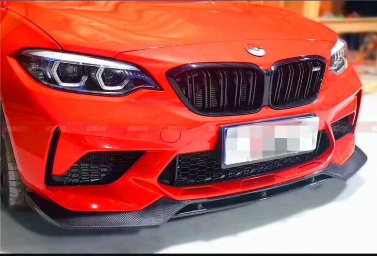 V Style Carbon Fiber Front Lip for F87 BMW M2