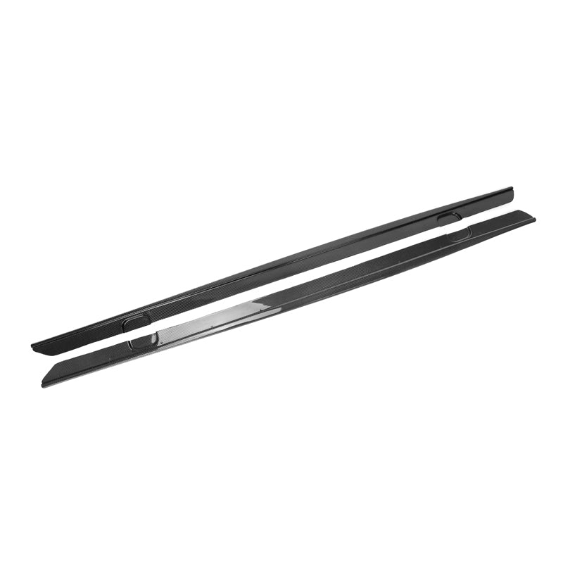 MP Style Gloss Black/Carbon Fiber Side Skirts for F22 / F23 BMW 2 Series