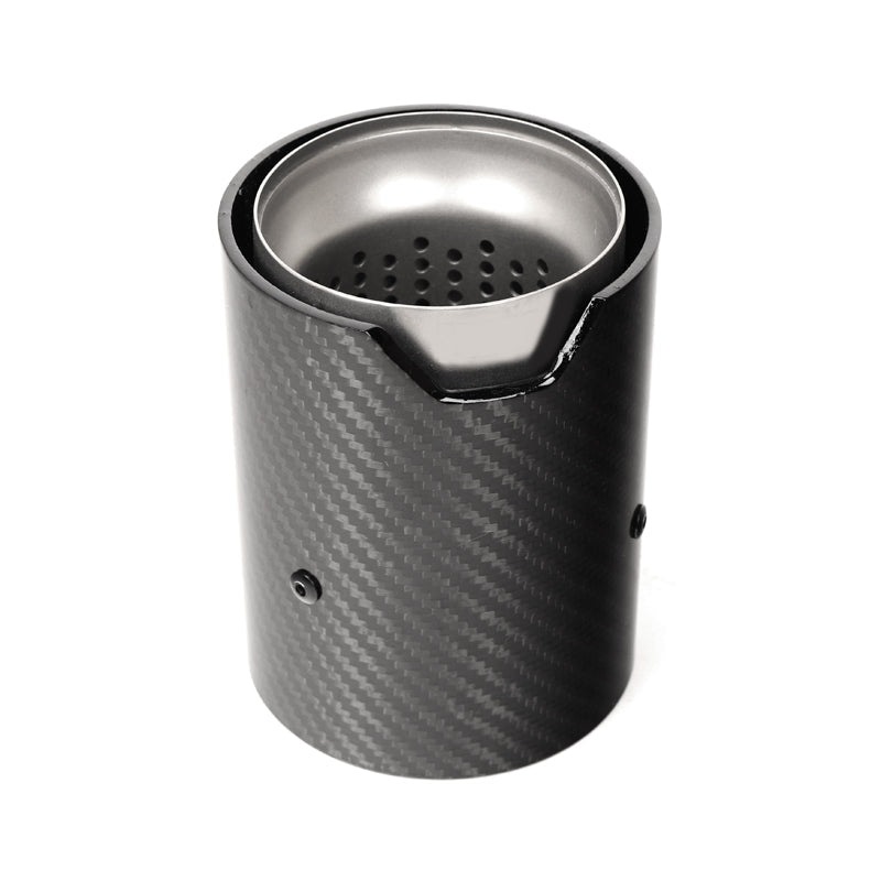 M Performance Style Matte/Gloss Carbon Fiber Exhaust Tips for BMW