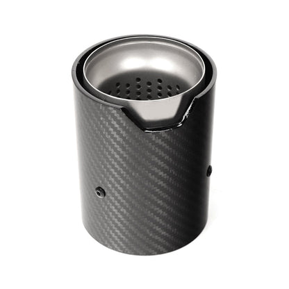 M Performance Style Matte/Gloss Carbon Fiber Exhaust Tips for BMW