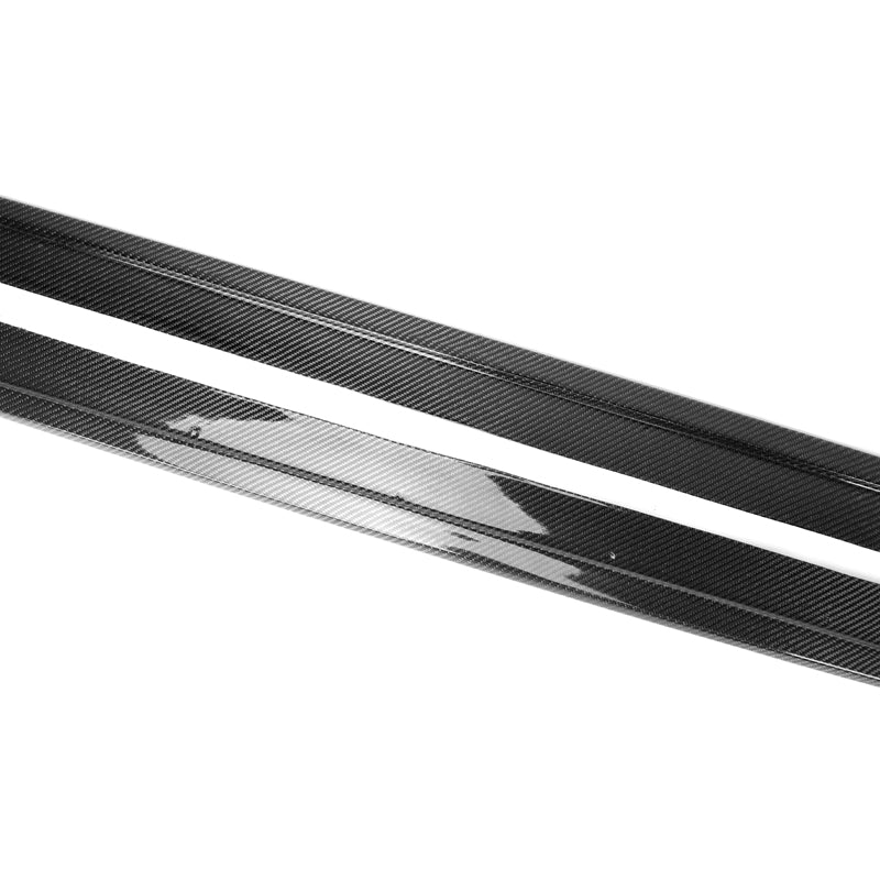 MP Style Gloss Black/Carbon Fiber Side Skirts for F22 / F23 BMW 2 Series