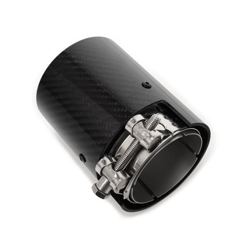 M Performance Style Matte/Gloss Carbon Fiber Exhaust Tips for BMW