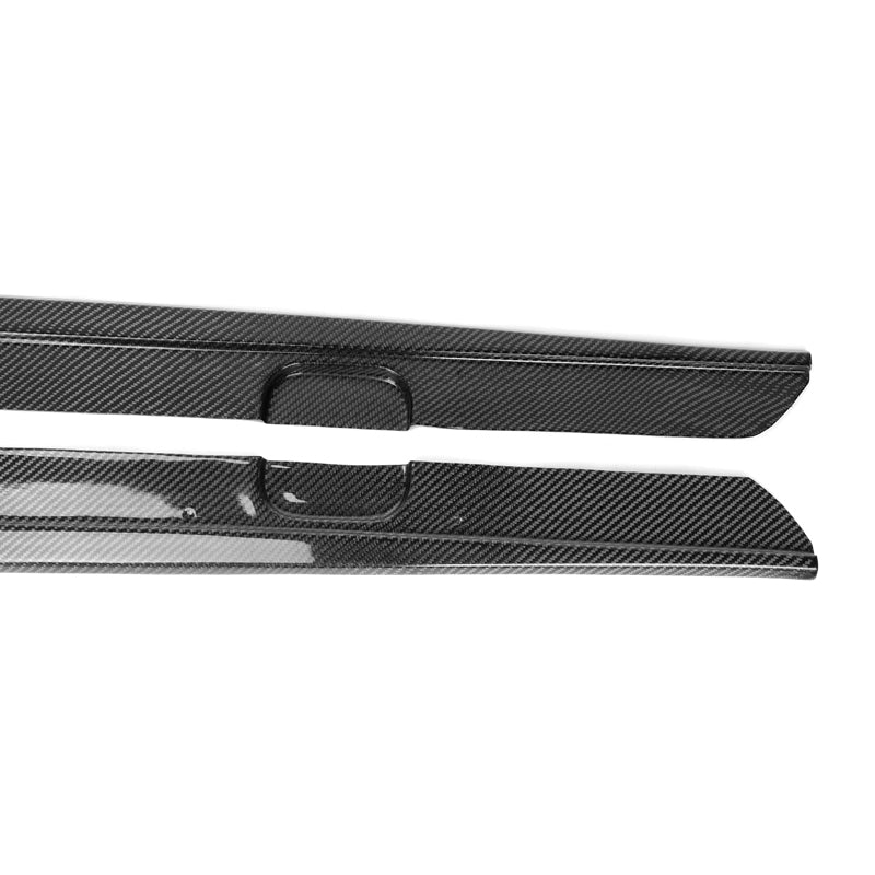 MP Style Gloss Black/Carbon Fiber Side Skirts for F22 / F23 BMW 2 Series