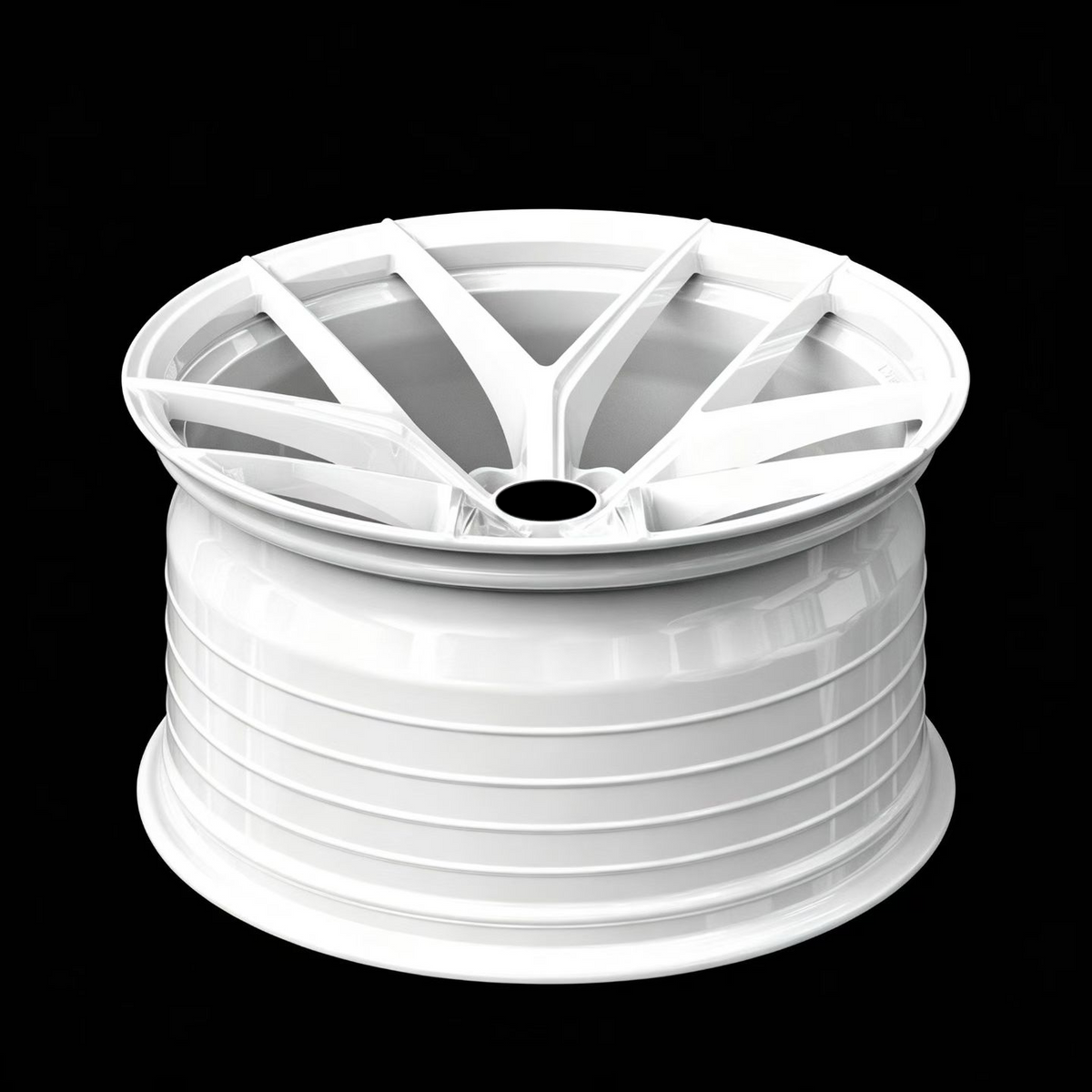 White Custom Forged Wheels Available in Any Style Finishes & Specs A Set of 4