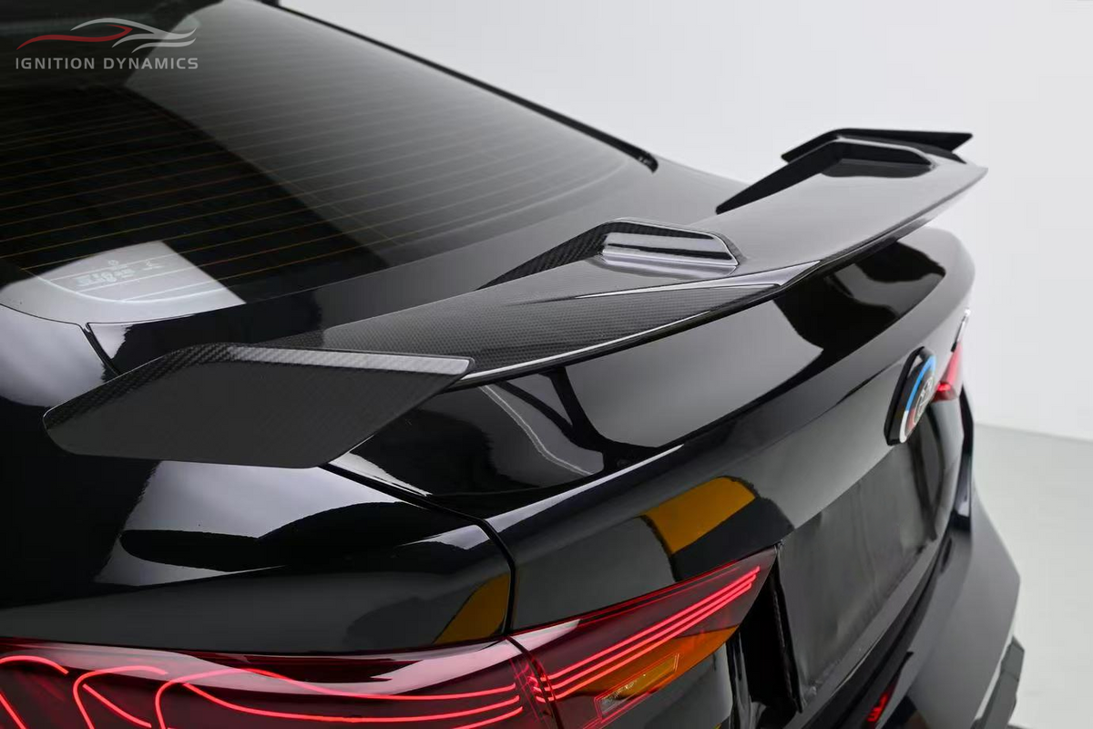 MP Style Prepreg Dry Carbon Fiber Wing Spoiler For G20 / G28 / G80 / G82 BMW 3 / 4 Series