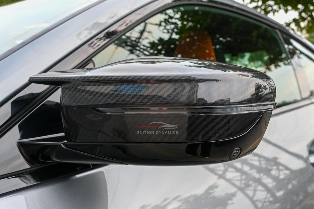 Prepreg Carbon Fiber MP Style Mirror Caps for G Chassis BMW