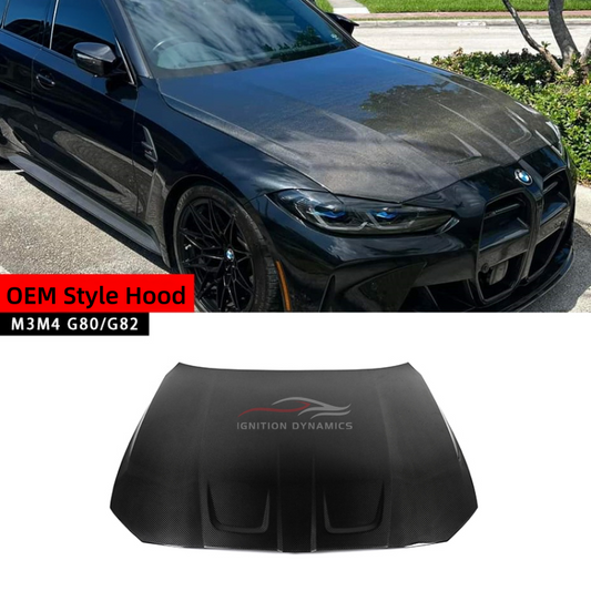 OEM Style Prepreg Carbon Fiber Hood for G80 / G82 BMW M3 M4
