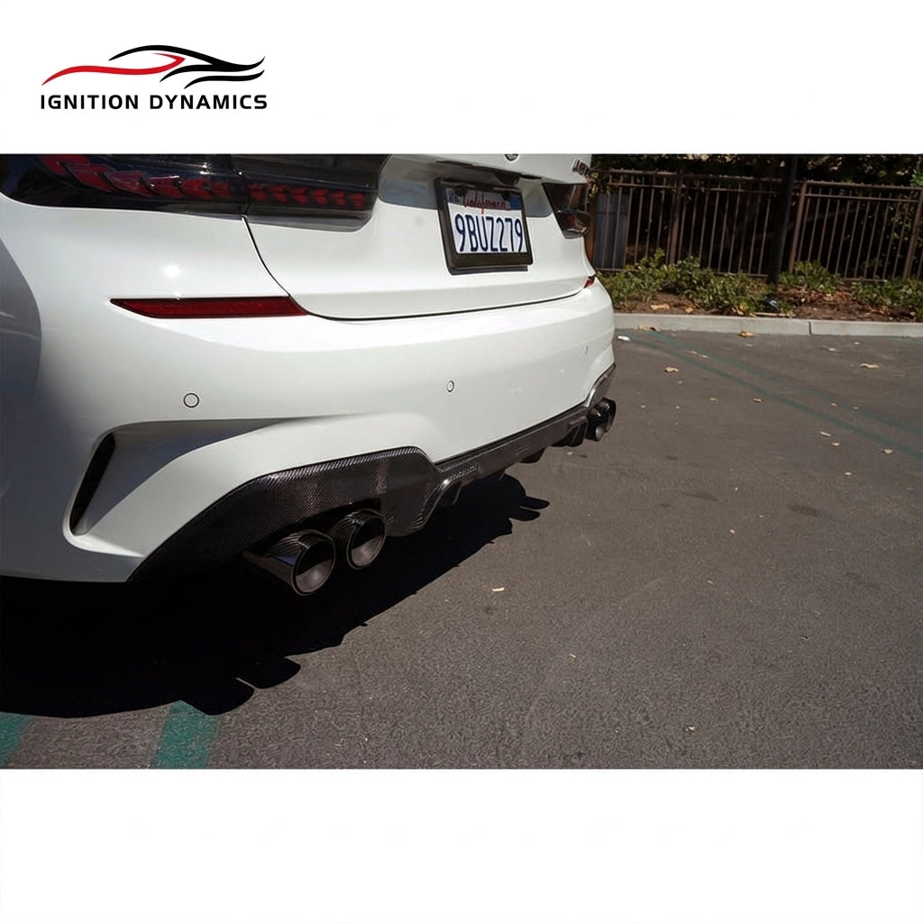 TK Style Carbon Fiber Front Lip for G20 BMW 330i M340i 3 Series