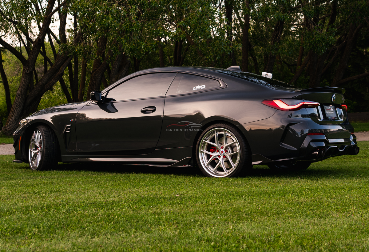 TAKD Style Prepreg Dry Carbon Fiber Side Skirts for 4 Series G22 G23 G26 i4 Coupe/Gran Coupe