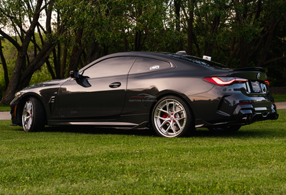 TAKD Style Prepreg Dry Carbon Fiber Side Skirts for 4 Series G22 G23 G26 i4 Coupe/Gran Coupe